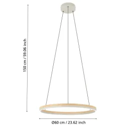 Candeeiro de tecto suspenso moderno eglo Cadinaro 39896