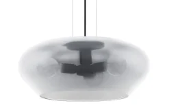 Candeeiro de Tecto Suspenso Moderno Eglo Priorat 39658 Ø500mm Preto
