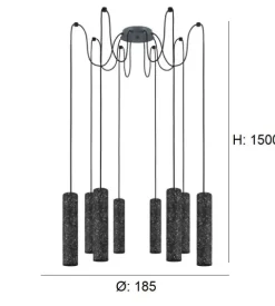 Candeeiro de Tecto Suspenso Moderno Eglo Mentalona 39824