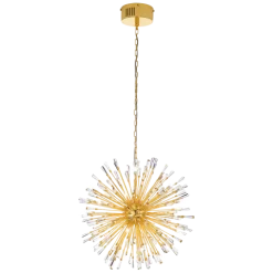 Candeeiro de Tecto Suspenso Moderno Eglo Vivaldo Dourado Ø680 mm 39255