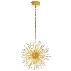 Candeeiro de Tecto Suspenso Moderno Eglo Vivaldo Dourado Ø680 mm 39255