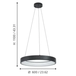 Candeeiro de tecto suspenso marghera-z 900068 eglo