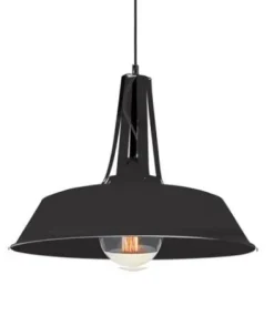 Candeeiro de Tecto Suspenso Preto PZA19245 - Zambelis