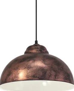Candeeiro de tecto suspenso Truro 2 cobre Eglo 49248 ø 370 mm