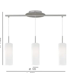 Candeeiro de Tecto Suspenso Troy 3 Eglo 85978
