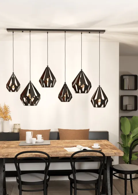 Candeeiro de tecto suspenso vintage Carlton 1 Eglo 43846