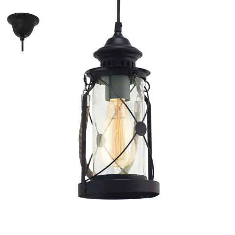 Candeeiro de tecto vintage eglo suspenso Bradford 49213