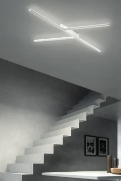 Candeeiro de Tecto Xilema Branco LED ma[&]de 7769