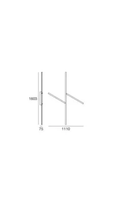 Candeeiro de Tecto Xilema Branco LED ma[&]de 7769