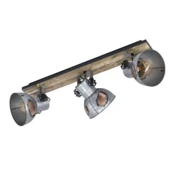 Candeeiro de Teto BARNSTAPLE EGLO - 3 Focos Ajustáveis, Estilo Industrial 49652