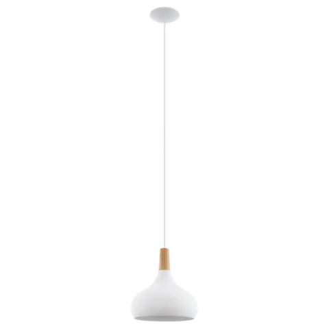 Candeeiro de teto branco e marrom SABINAR EGLO 901178