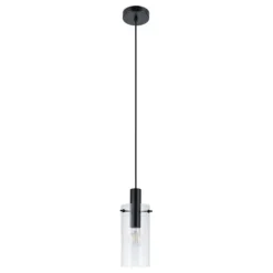 Candeeiro de teto cilindro de vidro transparente MONTEFINO EGLO 97366