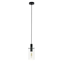 Candeeiro de teto cilindro de vidro transparente MONTEFINO EGLO 97366