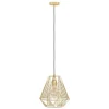 Candeeiro de teto com abajur dourado escovado em forma de diamante STYPE EGLO 43695