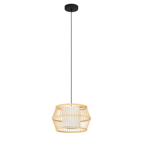 Candeeiro de teto com abajur de bambu natural MONTERROSO EGLO 390233