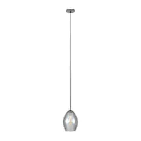 Candeeiro de teto com abajur em vidro fumado ESTANYS EGLO 39564