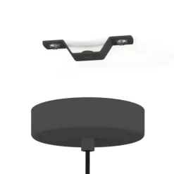 Candeeiro de teto com abajur em tecido cinzento ALMERIMAR EGLO 390173