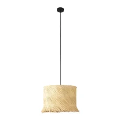 Candeeiro de teto com abajur em vime natural PAISANO EGLO 390238