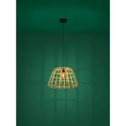 Candeeiro de teto com abajur em bambu natural MONTEZUELO EGLO 390151