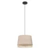 Candeeiro de teto com abajures em linho e bambu TABLEY EGLO 43975