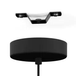 Candeeiro de teto com abajur metal latão e design geométrico SKOURA EGLO 39755