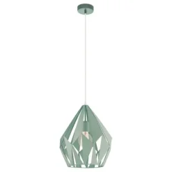 Candeeiro de teto com abajur metálico menta CARLTON-P EGLO 49026