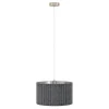 Candeeiro de teto com abajur oval em veludo cinzento TAMARESCO EGLO 39773