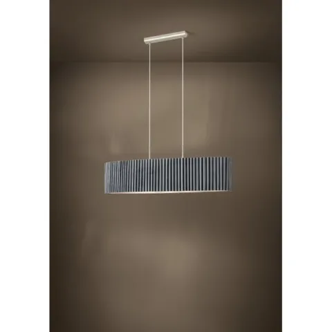 Candeeiro de teto com abajur oval em veludo cinzento TAMARESCO EGLO 39773