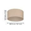 Candeeiro de teto com cúpula em linho natural FENIGLIA EGLO 900858