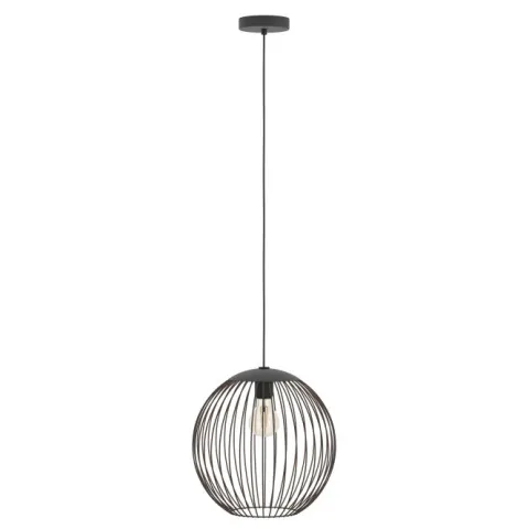 Candeeiro de teto com cúpula redonda efeito gaiola ALMANZORA EGLO 901868