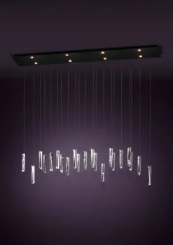 Candeeiro de teto com cristais transparentes SARDENARA EGLO 390211
