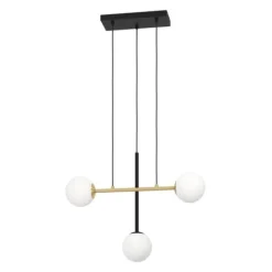 Candeeiro de teto com esferas de vidro opalino PAZ EGLO 390177