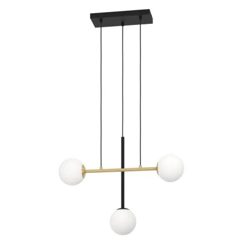 Candeeiro de teto com esferas de vidro opalino PAZ EGLO 390177