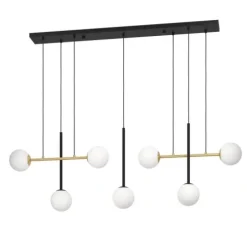 Candeeiro de teto com 7 esferas vidro opalino PAZ EGLO 390178