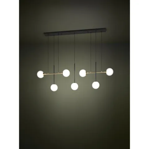 Candeeiro de teto com 7 esferas vidro opalino PAZ EGLO 390178