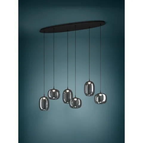 Candeeiro de teto com LED regulável e controlo remoto LARVA EGLO 390415