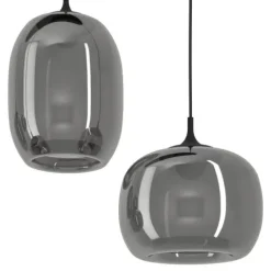 Candeeiro de teto com LED regulável e controlo remoto LARVA EGLO 390415