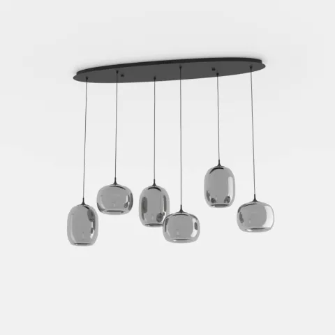 Candeeiro de teto com LED regulável e controlo remoto LARVA EGLO 390415