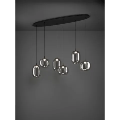Candeeiro de teto com LED regulável e controlo remoto LARVA EGLO 390415