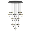 Candeeiro de teto com LEDs e folhas douradas DRACERA EGLO 390341
