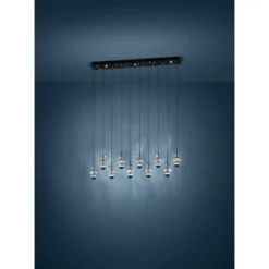 Candeeiro de teto com 10 LEDs e vidro decorativo PIANOPOLI 2 EGLO 390278