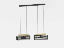 Candeeiro de teto com molduras em cubo pretas CIDRAZ EGLO 390164