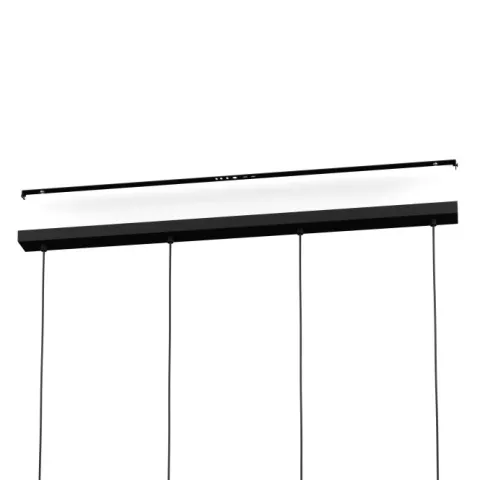 Candeeiro de teto com quatro abajures de vidro castanho ESTANYS 1 EGLO 390162