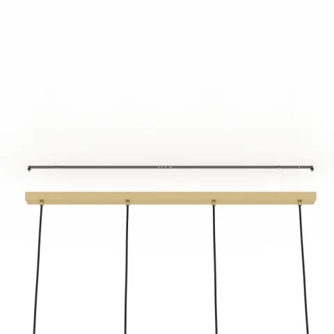 Candeeiro de teto com quatro abajures de vidro branco MANZANARES EGLO 900306