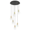 Candeeiro de teto com seis bolas de vidro transparente TERQUE EGLO 390279