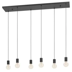 Candeeiro de teto com 6 suportes E27 preto COTILLAS EGLO 390268