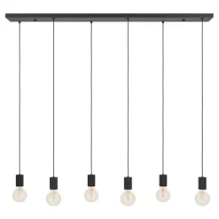 Candeeiro de teto com 6 suportes E27 preto COTILLAS EGLO 390268
