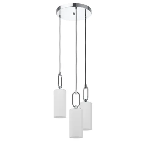 Candeeiro de teto com três abajures de vidro opalino MAJANA EGLO 390128