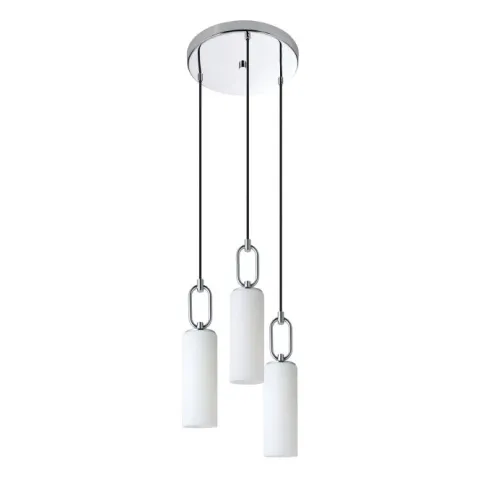 Candeeiro de teto com três abajures de vidro opalino MAJANA EGLO 390128