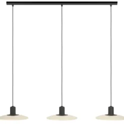 Candeeiro de teto com três cabeças em madeira natural MAYAZES EGLO 39912